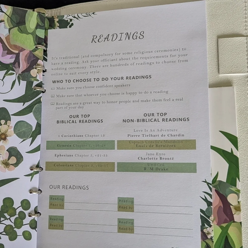 Wedding Planning Notebook